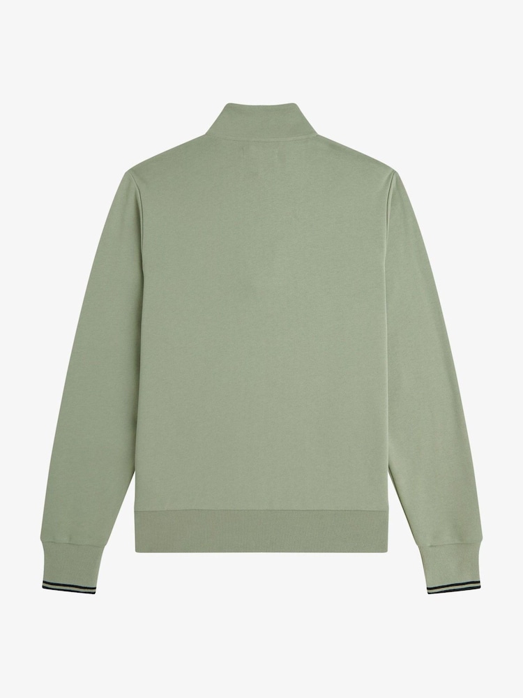 Mint Vihreä - Fred Perry vetoketjullinen collegepaita - Kuva 2 / 2