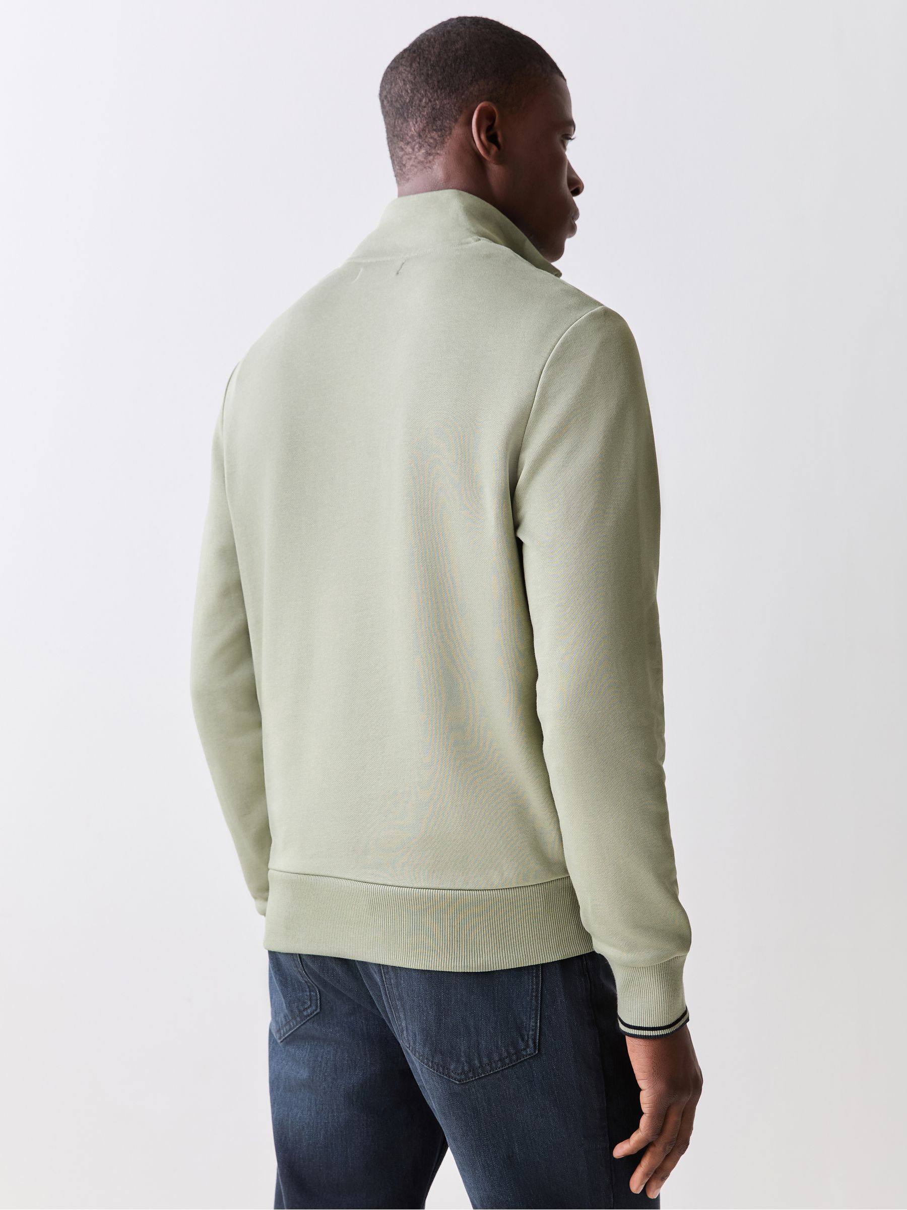 Buy Fred Perry Mint Green Zip Sweatshirt from the Next UK online shop