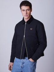 Fred Perry Black Cotton Caban Jacket - Image 1 of 5