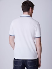 Fred Perry White Tipped Polo Shirt - Image 3 of 5