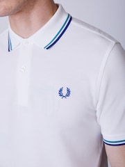Fred Perry White Tipped Polo Shirt - Image 4 of 5