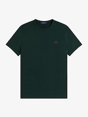 Fred Perry Green Ringer T-Shirt - Image 5 of 5