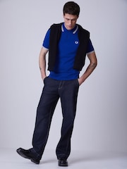 Fred Perry Bright Blue Tipped Polo Shirt - Image 2 of 5