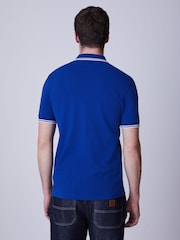 Fred Perry Bright Blue Tipped Polo Shirt - Image 3 of 5