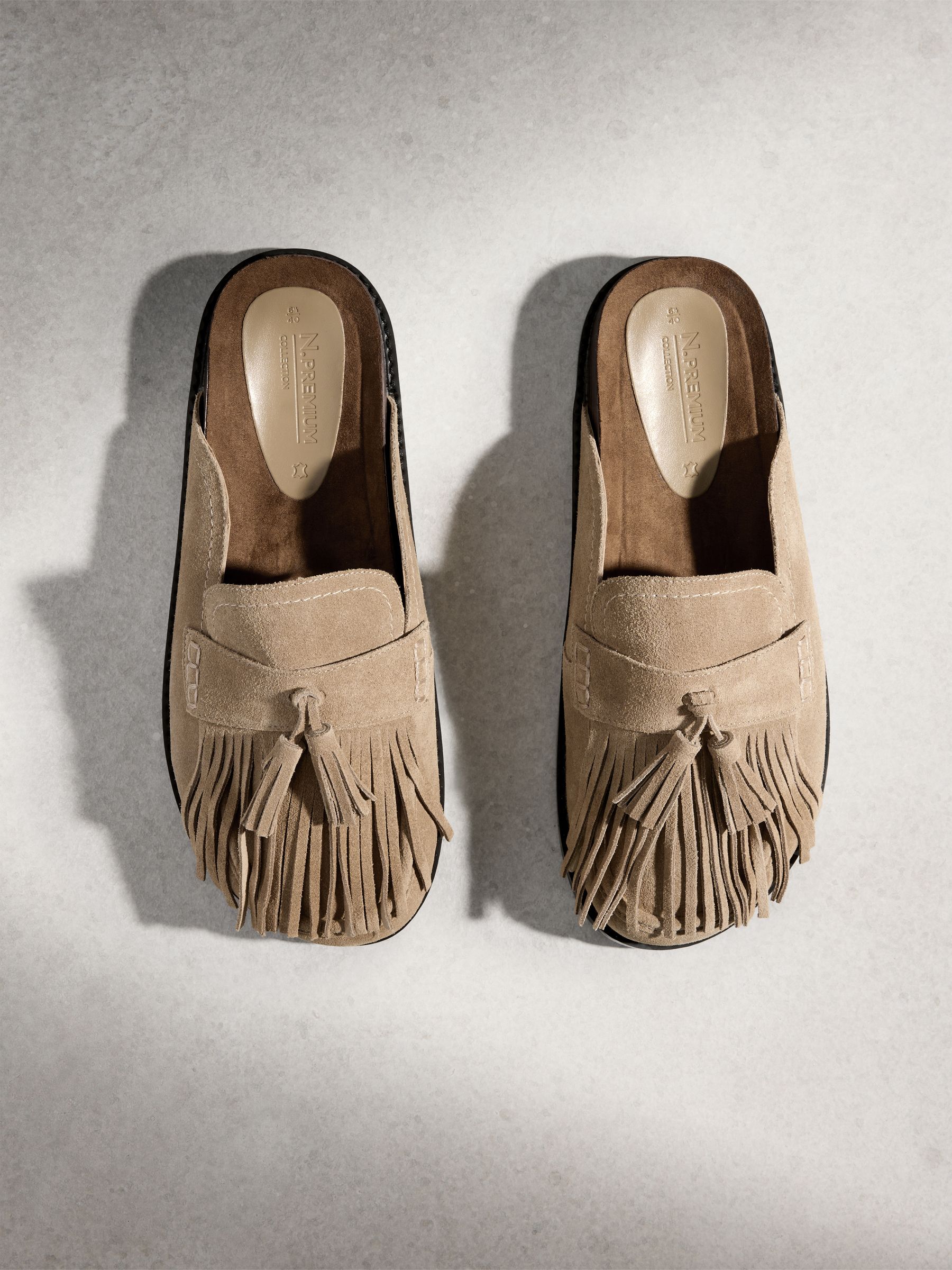 シュガー Buy Neutral N. Premium Fringe Footbed Shoes from Next USA