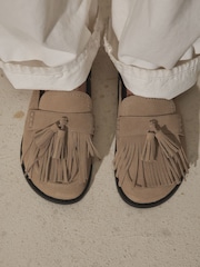 Neutral - N. Premium Fringe Footbed Shoes - Bild 1 von 6