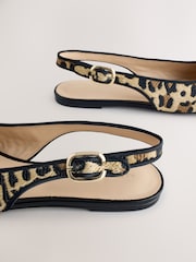 Leopard Forever Comfort® Round Toe Slingback Flats - Image 11 of 11