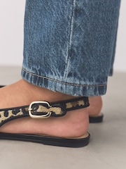 Leopard Forever Comfort® Round Toe Slingback Flats - Image 7 of 11