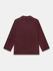 Mint Velvet Red Burgundy Wool Blend Hand Finished Blazer - Image 8 of 8