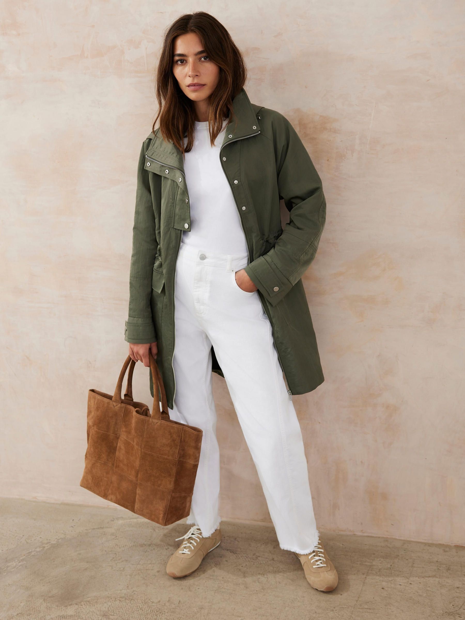 Buy Mint Velvet Green Utility Parka Coat from Next USA