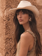Mint Velvet Cream Cowboy Hat - Image 1 of 6