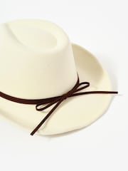 Mint Velvet Cream Cowboy Hat - Image 4 of 6