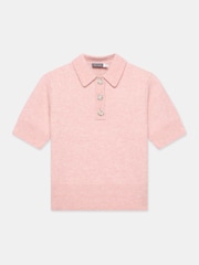 Mint Velvet Pink Short Sleeve Knit Top - Image 7 of 8