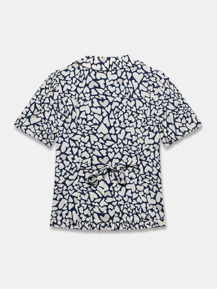 Mint Velvet Blue Heart Print Top - Image 8 of 8