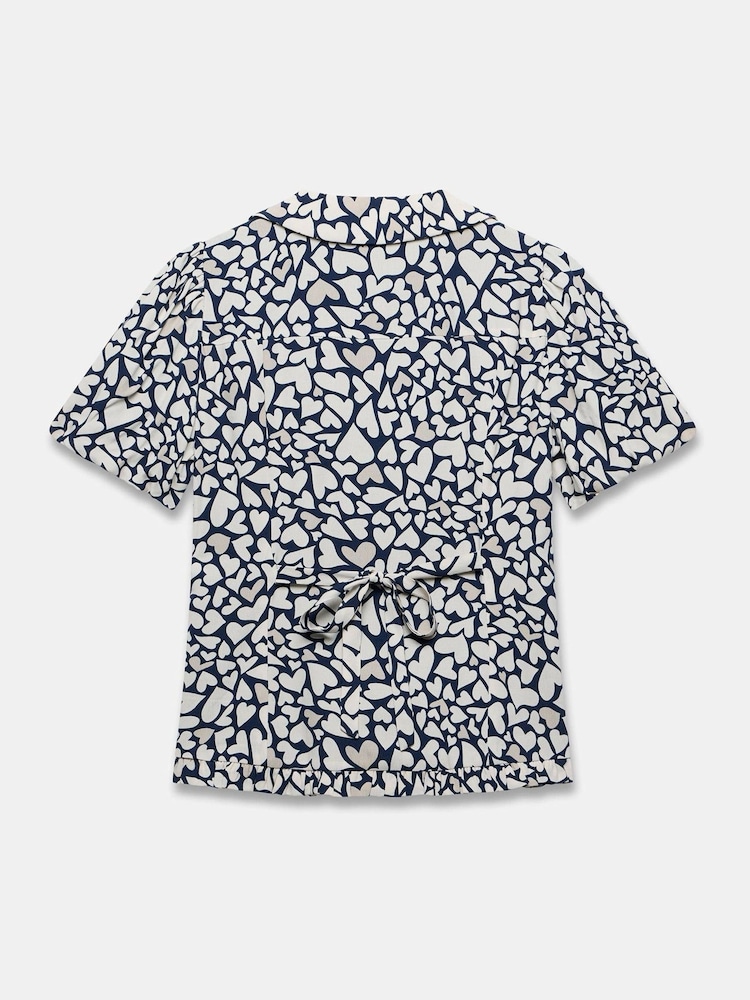 Mint Velvet Blue Heart Print Top - Image 8 of 8 Mint Velvet Blue Heart Print Top - Image 8 of 8