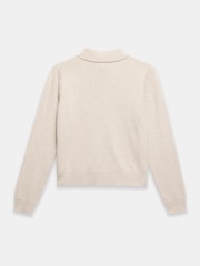 Mint Velvet Natural Fine Knit Cotton Blend Cardigan - Image 8 of 8