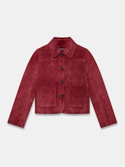 Mint Velvet Red Suede Jacket - Image 7 of 8