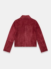 Mint Velvet Red Suede Jacket - Image 8 of 8
