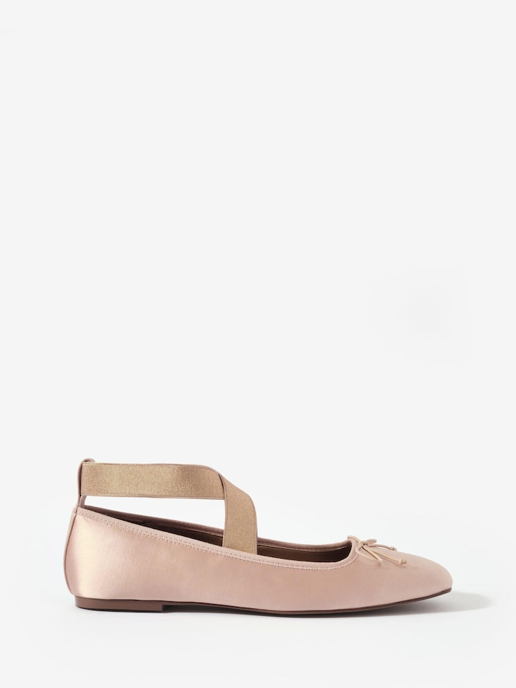 Mint Velvet Pink Kallie Strappy Ballet Flats - Image 2 of 5