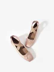Mint Velvet Pink Kallie Strappy Ballet Flats - Image 3 of 5