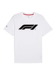 Puma White Formula 1® Essentials Logo T-Shirt - Image 4 of 5