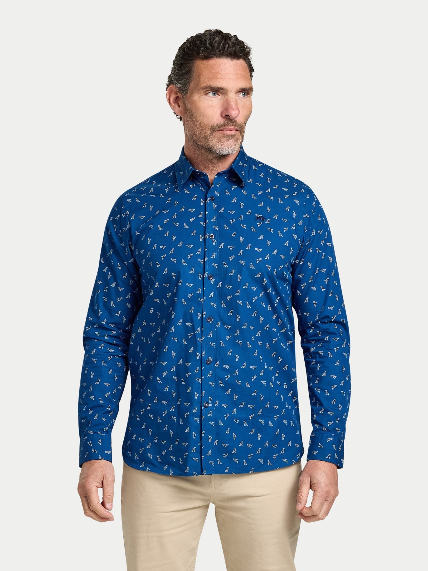 Comprar Camisa de algodón de manga larga con estampado de labrador
