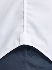 Raging Bull Long Sleeve Premium Dobby Cotton White Shirt - Imagen 4 de 5