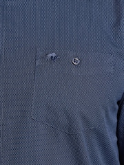 Raging Bull Blue Long Sleeve Dash Dobby Cotton Shirt - 画像 5 / 5