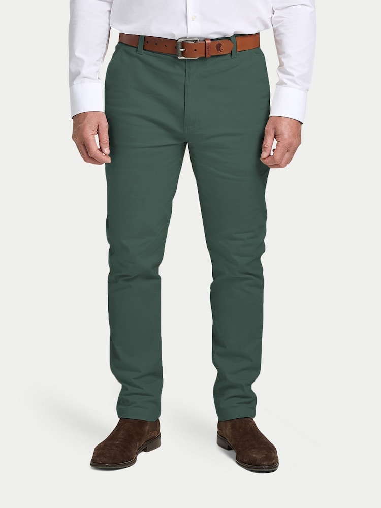 Raging Bull Green Classic Chino Trousers - Image 1 of 5 Raging Bull Green Classic Chino Trousers - Image 1 of 5
