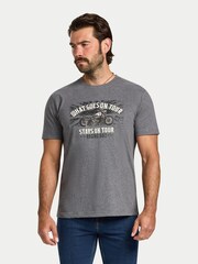 Raging Bull Grey What Goes On Tour Print T-Shirt - Image 1 of 4