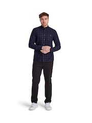 Raging Bull Red Long Sleeve Check Corduroy Shirt - Image 1 of 7