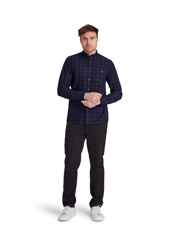Raging Bull Red Long Sleeve Check Corduroy Shirt - Image 1 of 7