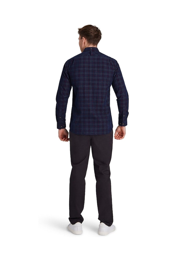 Raging Bull Red Long Sleeve Check Corduroy Shirt - Image 2 of 7