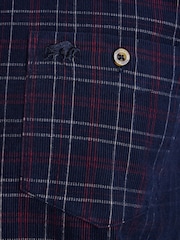 Raging Bull Red Long Sleeve Check Corduroy Shirt - Image 4 of 7