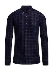 Raging Bull Red Long Sleeve Check Corduroy Shirt - Image 7 of 7