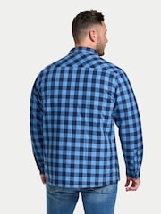 Raging Bull Blue Long Sleeve Quilted Shacket - Image 2 of 5