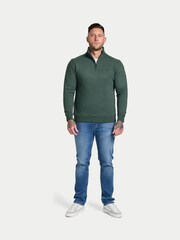 Raging Bull Green Classic Jersey Quarter Zip Sweatshirt - Image 1 of 5