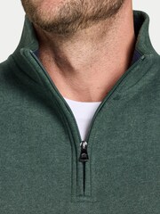 Raging Bull Green Classic Jersey Quarter Zip Sweatshirt - Image 3 of 5
