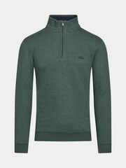 Raging Bull Green Classic Jersey Quarter Zip Sweatshirt - Image 4 of 5