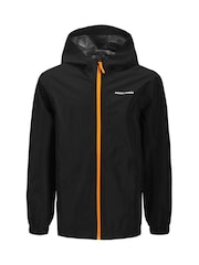 JACK & JONES Junior Lightweight Rain Black Jacket - Image 5 of 5