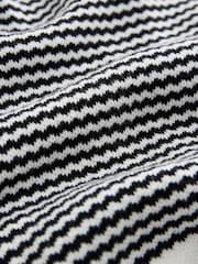 Black/White Knitted Polo Shirt and Shorts Set (3mths-10yrs) - Image 3 of 4