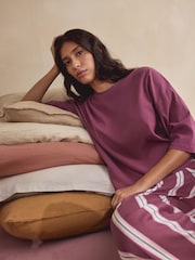 Burgundy/Pink Stripe - Zestaw 2 piżam z krótkim rękawem - Obraz 5 z 11