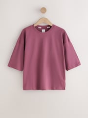 Burgundy/Pink Stripe - Zestaw 2 piżam z krótkim rękawem - Obraz 6 z 11