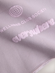 Dusky Purple Slogan Hoodie And Leggings Set (3-16yrs) - Image 9 of 9