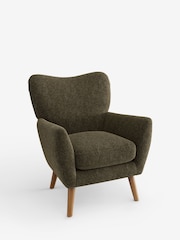 Cotswold Chenille Dark Green Wilson Highback Armchair - Image 3 of 4