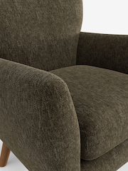 Cotswold Chenille Dark Green Wilson Highback Armchair - Image 4 of 4