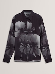 Ted Baker Amundz Long Sleeve Regular Fit Placement Floral Shirt - Imagen 7 de 7