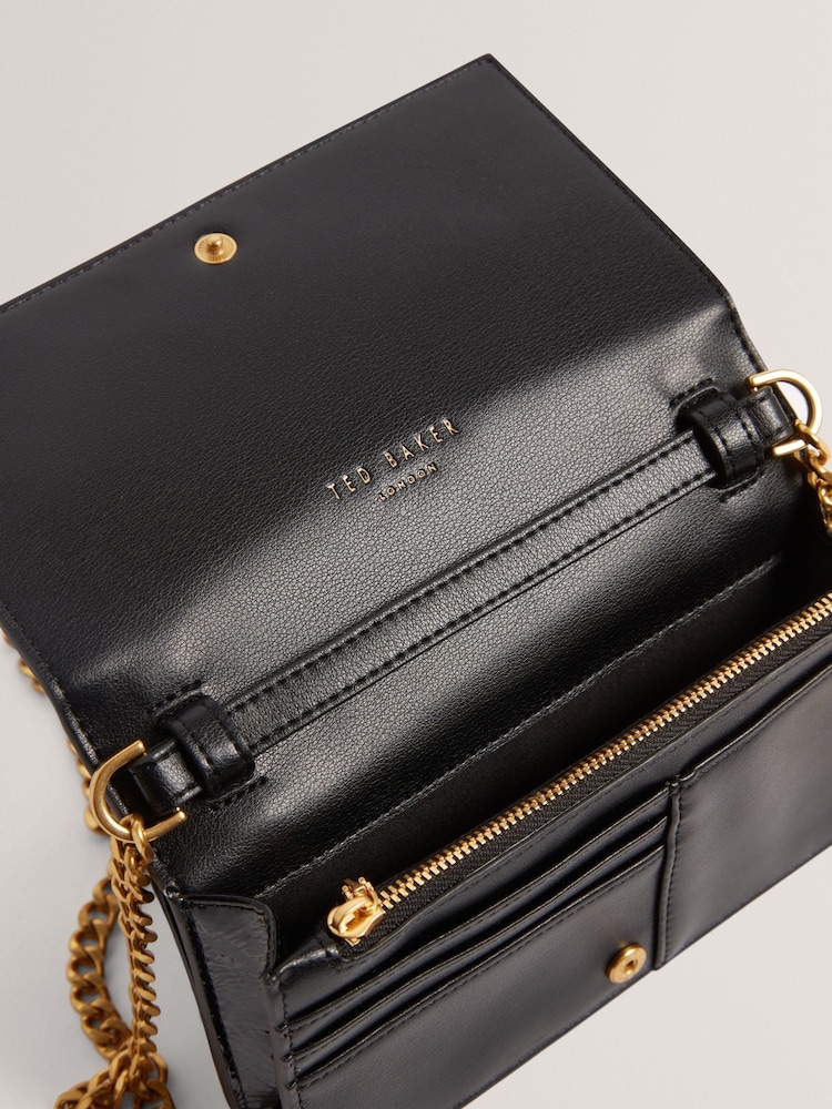 Ted Baker Black Mahiraa Cross-Body Flapover Bag - Image 5 of 5