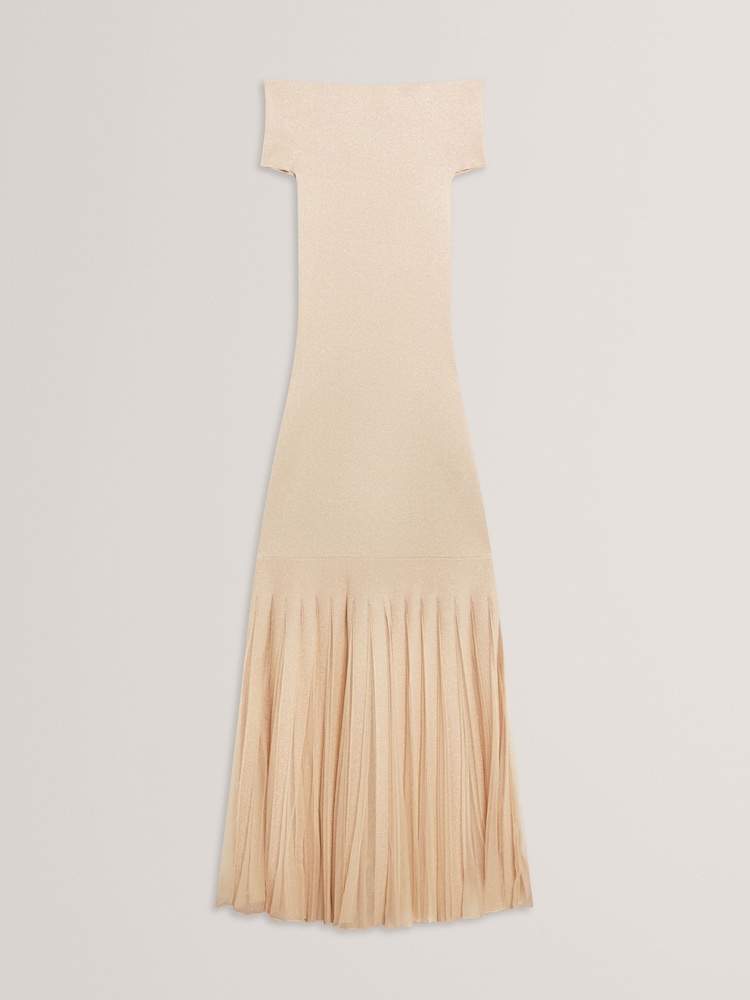 Buy Ted Baker Natural Rylla Off The Shoulder Knitted Maxi Dress from Next Italy Buy Ted Baker Natural Rylla Off The Shoulder Knitted Maxi Dress from Next Italy