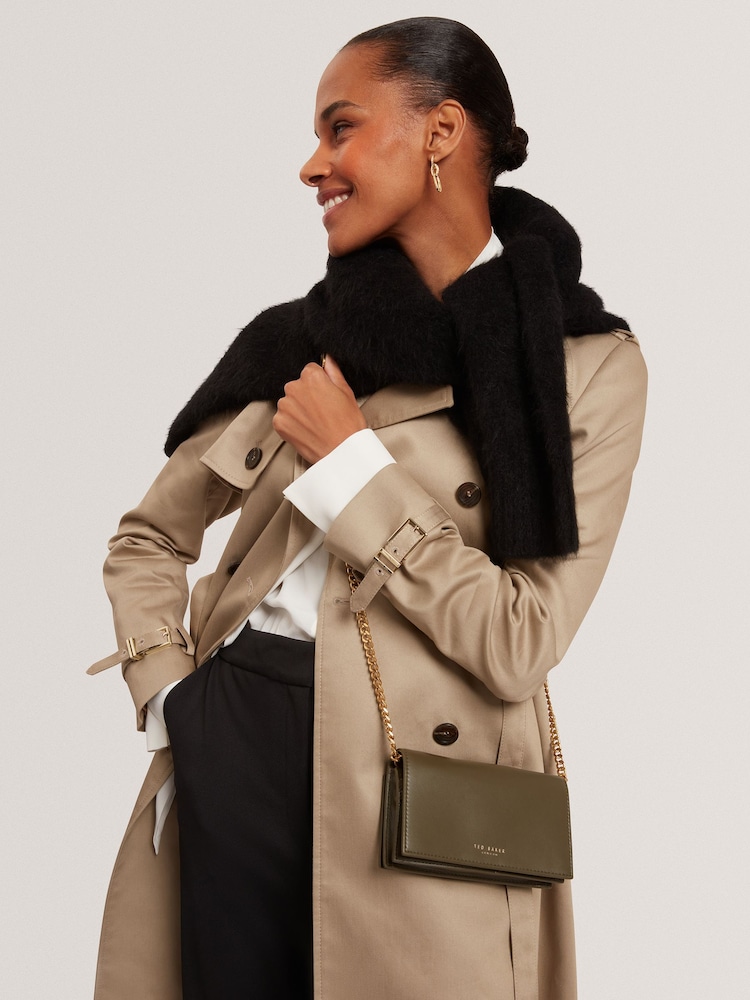 Ted Baker Gold Mahiraa Cross-Body Flapover Bag - Image 2 of 5